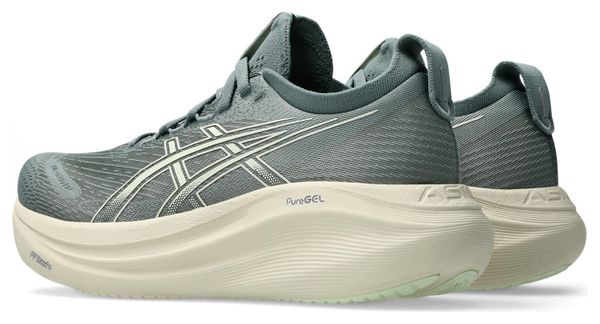 Asics Gel-Nimbus 27 hardloopschoenen groen/beige dames