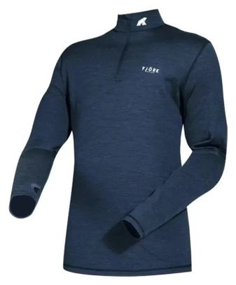 Finn Zip 210 – Sous-vêtement mérinos zippé chaud navy