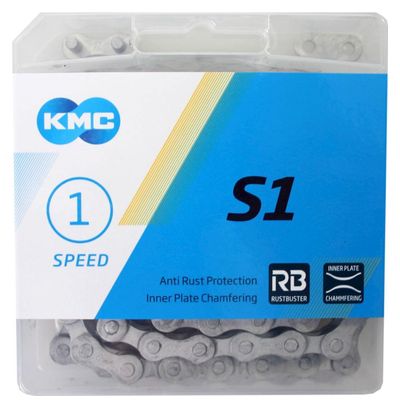 KMC S1 1/8 Ancha Rb 112 eslabones cadena bicicleta