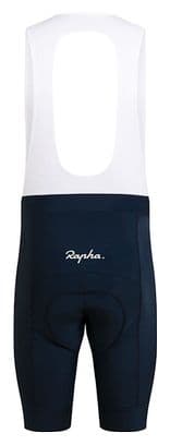 Kurze Trägerhose Rapha Core Blau/Weiß