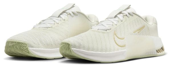 Damen Cross-Trainingsschuhe Nike Metcon 9 Premium Weiß Gold