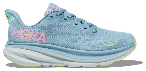 Chaussures Running Hoka One One Clifton 9 Bleu Rose Femme