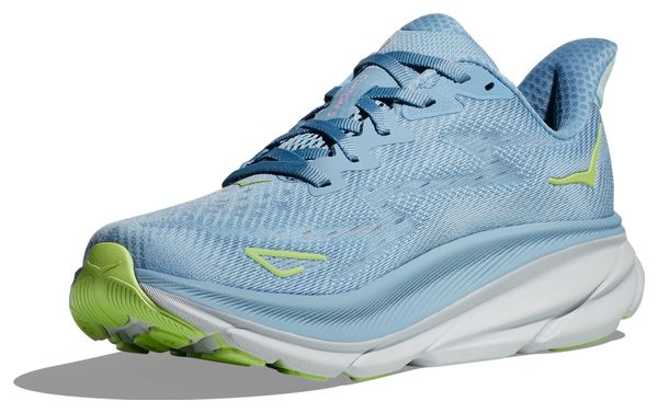 Chaussures Running Hoka One One Clifton 9 Bleu Rose Femme