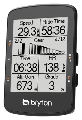 Bryton Rider 460 D GPS Computer Sensor Bundle (Trittfrequenz + Herzfrequenz)