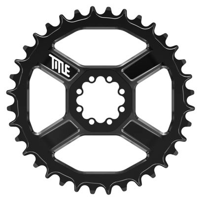 CR1 Direct Mount 8-Screw Black Chainring