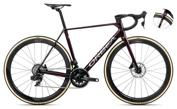 Vélo de Route Orbea Orca M21eLTD PWR Sram Force eTap AXS 12V 700 mm Rouge Wine 2025