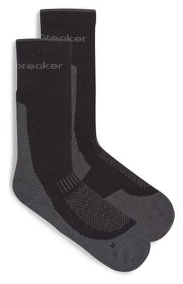 Icebreaker Merino Hike+ Light Crew Socken Schwarz Herren