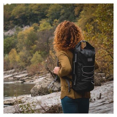 Sac à dos étanche urbain 20L PVC noir Zulupack