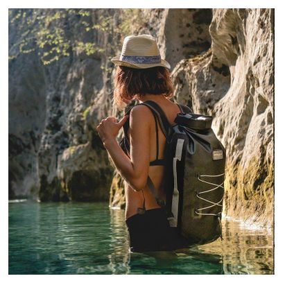 Sac à dos étanche urbain 20L PVC noir Zulupack