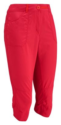 Pantalones de excursionista 3/4 Lafuma para mujer, rojos