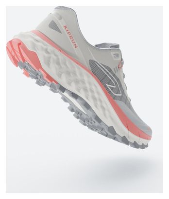 Chaussures Trail Kiprun MT Cushion 2 Gris/Rose Femme