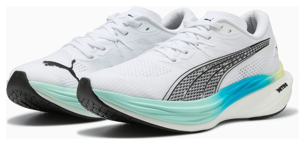 Zapatillas Puma Deviate Nitro 3 Blanco/Azul Para Hombre