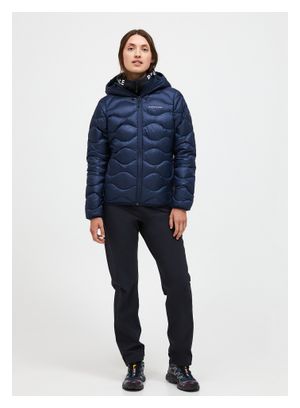 Piumino Peak Performance Helium da donna con cappuccio Blu