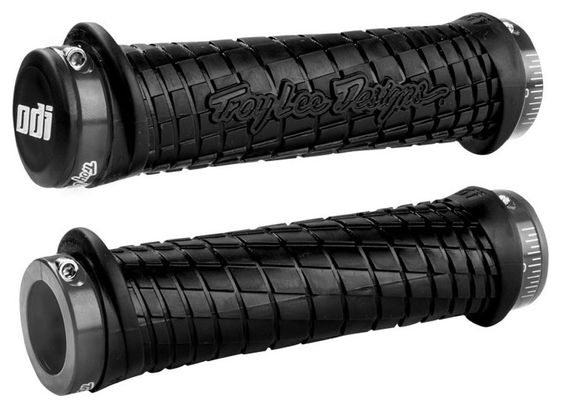 Poignées Odi Troy Lee Designs Lock-On Noir Gris