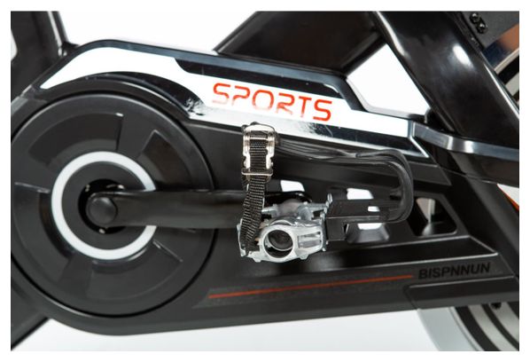 Moma Bikes Velo d appartement INDOOR 24 avec Volant d inertie de 24kg Ecran LCD 4 capteurs cardiaques integres au guidon selle ergonomique Alltricks