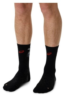 Chaussettes Asics Performance Run Crew Noir/Rouge