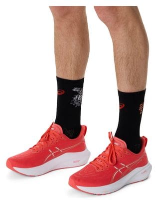 Chaussettes Asics Performance Run Crew Noir/Rouge