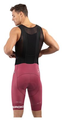 Cuissard vélo court homme Cyclisme BX Bionaz Bordeaux