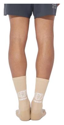 Circle Running Socks Speedy High Planet Beige