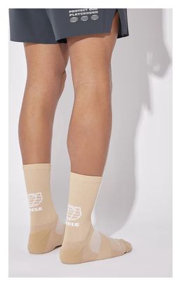 Circle Running Socks Speedy High Planet Beige