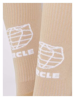 Circle Running Socks Speedy High Planet Beige