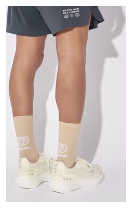 Circle Running Socks Speedy High Planet Beige