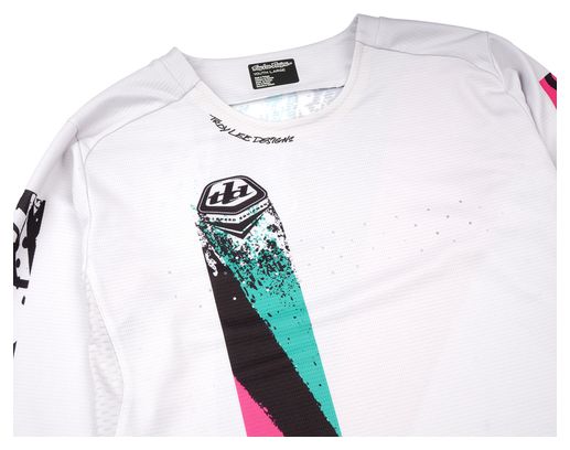 Maglia a maniche lunghe Troy Lee Designs Sprint Youth White