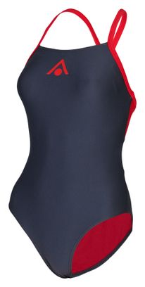 Einteiliger Badeanzug für Damen Aquasphere Essential Fly Back Grau Rot