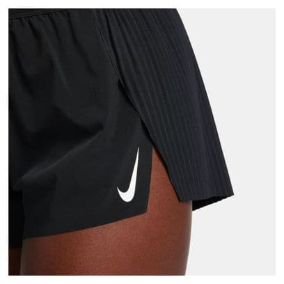 Split Shorts Women Nike Dri-Fit ADV Aeroswift 3in Schwarz