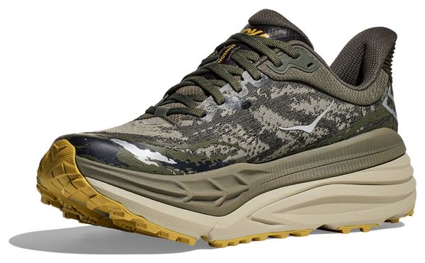 Hoka One One Stinson 7 Khaki Herren Trailrunning-Schuhe