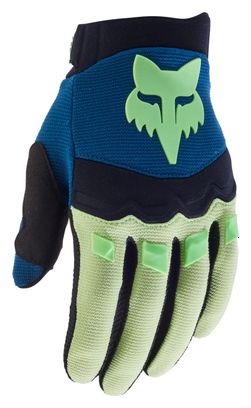 Fox Dirtpaw Kids Gloves Blue / Green