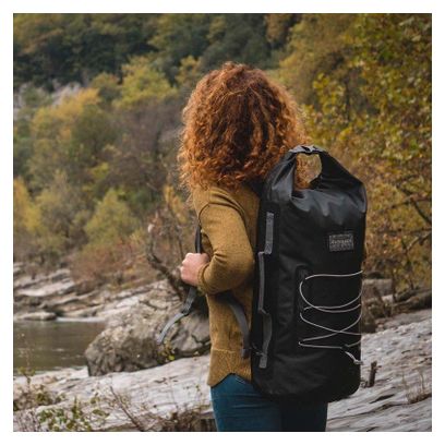 Sac à dos étanche urbain 40L PVC noir Zulupack