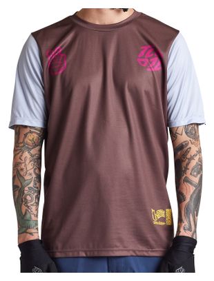 Maillot Manches Courtes Troy Lee Designs Flowline Gris/Marron