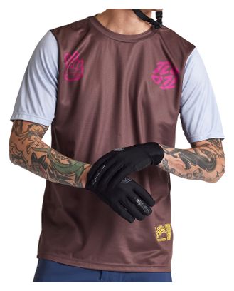 Maillot Manches Courtes Troy Lee Designs Flowline Gris/Marron