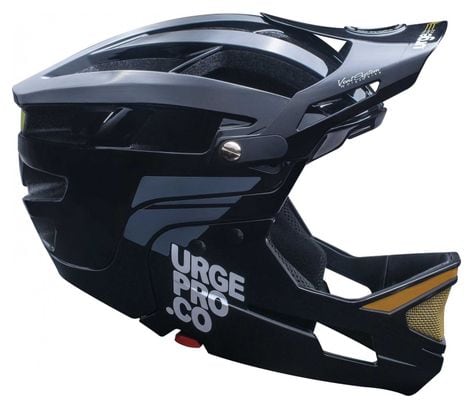 Casco con Mentonera Extraíble Urge Gringo de la Sierra Negro