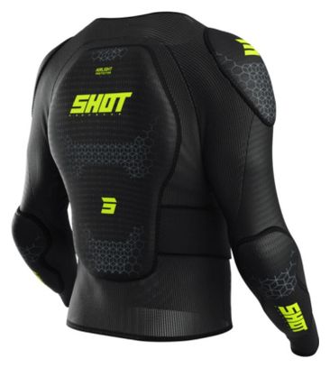 Shot Airlight veiligheidsvest voor kinderen met lange mouwen, zwart