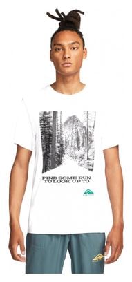 T-shirt manica corta Nike Dri-Fit Trail bianca