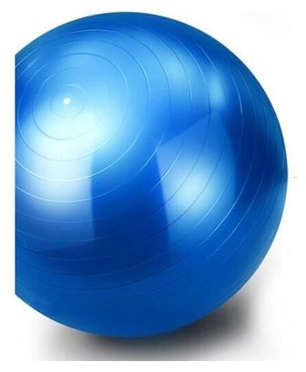 Swiss Ball Ballon de Fitness Gymnastique pour Pilates Yoga Renforcement du Dos avec Pompe Ballon - Bleu Diamètre 65 cm Taille S