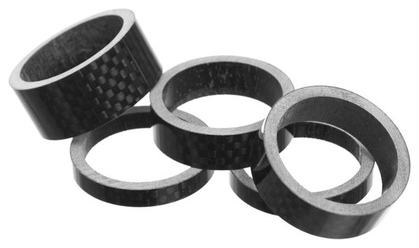 Parts 8.3 Kit of Carbon Spacers (x5) Black