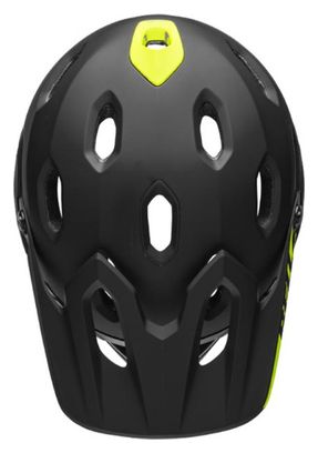 Casque avec Mentonnière Amovible Bell Super DH Mips Noir Mat Vert Fluo