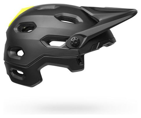 Casque avec Mentonnière Amovible Bell Super DH Mips Noir Mat Vert Fluo