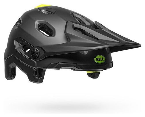 Bell Super DH Mips Helmet with Removable Chinstrap Matte Black Neon Green 2021 Alltricks