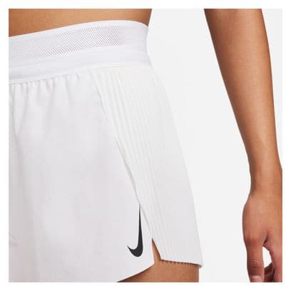 Nike Donna Dri-Fit ADV Aeroswift 3in White Split Short