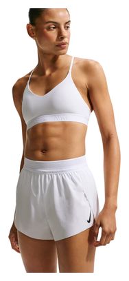 Pantalón Corto Nike Dri-Fit ADV Aeroswift 3in White Split para Mujer