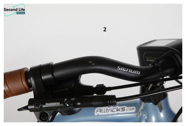 Prodotto ricondizionato - Bicyklet Camille Electric City Bike Shimano Acera/Altus 8V 504 Wh 700 mm Blue