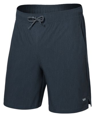 Saxx Multi-Sport 2N1 7in Striation Slub Shorts - Black