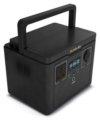 Station d'Énergie Portable Sunslice Gravity 512 512Wh 600W LiFePO4 1200W Noir