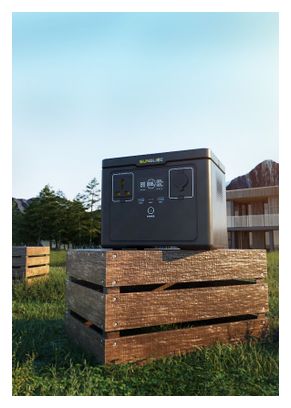Station d'Énergie Portable Sunslice Gravity 512 512Wh 600W LiFePO4 1200W Noir
