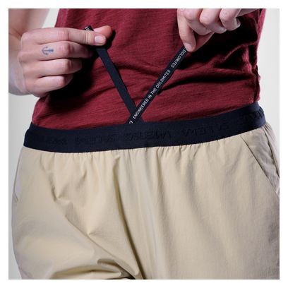 Pantaloncini da trekking da donna Salewa Puez 4 Beige