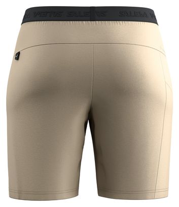 Pantaloncini da trekking da donna Salewa Puez 4 Beige
